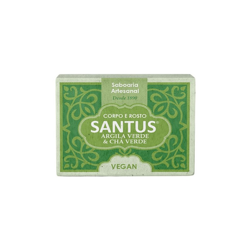 Santus - Sabonete de Argila e Chá Verde 120g vegan