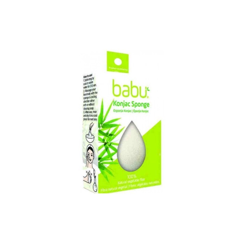 Babu - Konjac Sponge - Pure