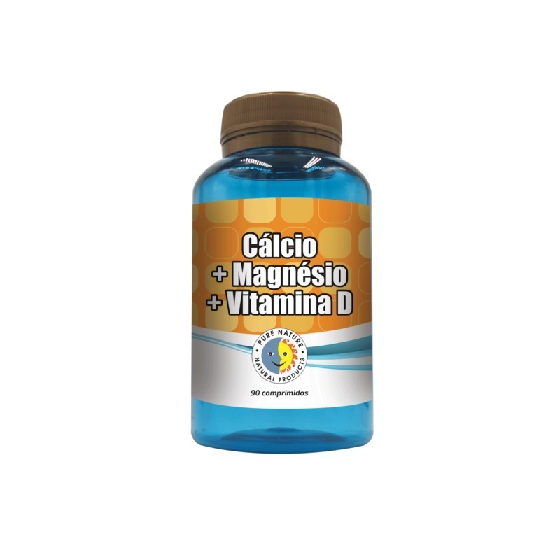 Pure Nature - Calcio + Magnesio + vit.D (90 cápsulas)