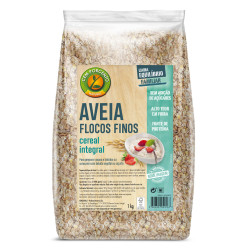 Copos de Avena Integral Fina 1kg - CemPorcento